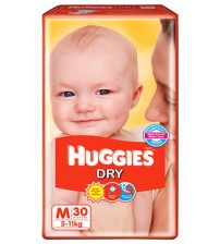 Huggies Dry New M 30s(5-11kg)