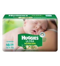 Huggies Ultra NB 24s(Up to 4kg)